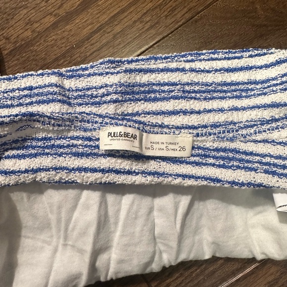 Pull&Bear Blue and White Striped Knit Top - Picture 3 of 3